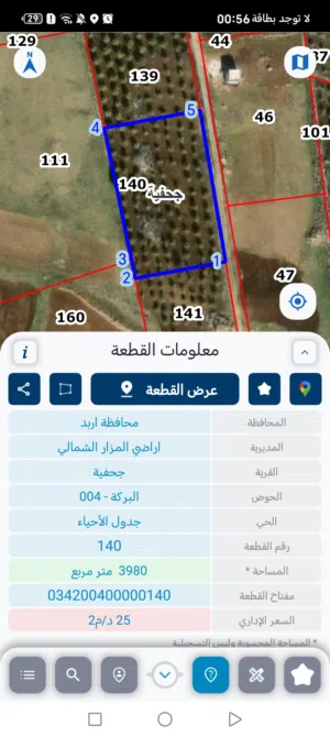 1914 متر للبيع  أرض للبيع في جحفية