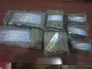 فحم نباتي مضغوط عالى الجودة صوابع معبأ نص. وكيلو  يصلح لجميع أنواع المشويات.