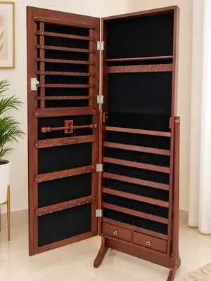full-length mirror with jewellery storage