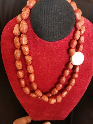 Sponge coral nicklece vintage عقد مرجان اسفنجي