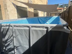 خدمة تنظيف برك السباحة التركيب والبرك البناء تعقيم فك تركيب نقل تخزين