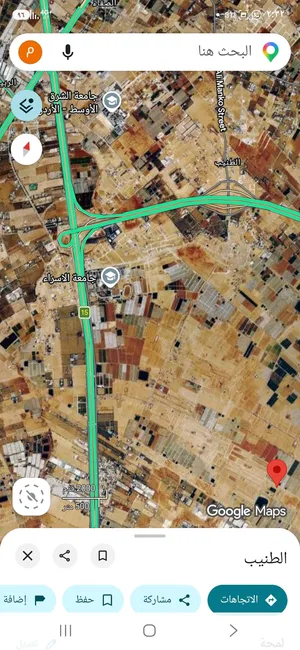 أرض للبيع 500 م الطنيب حوض 2/السكة الغربي بجانب مشروع الرضوان تبعد 2كم عن شارع المطار