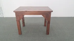 small wooden tables
