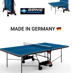 الطاولة الموجودة هي طاولة تنس طاولة (Ping Pong) وهي شركة ألمانية معروفة بصناعة معدات تنس الطاولة
