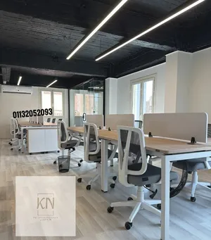 ورك استيشن سداسيه/خلية عمل/بارتيشن/مكاتب موظفين/وحدات كول سنتر/وحدات عمل/work station/اثاث مكتبي