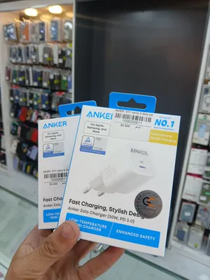 عظمة ايفون bd انكر 30W متوفره في اللون الاسود و الأبيض مكفوله 18 شهر ومعتمده من ابل Anker 312