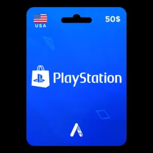 كرت بليستيشن امريكي بقيمة 50$