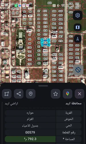 أرض مميزة للبيع في حوارة - القرام (قطعة 579 792 م2)