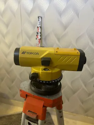 جهاز ميزان ( level )Topcon AT-B4A الأصلي مع ستاند ومسترة أصليين – حالة ممتازه