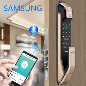 قفل باب ذكي سامسونج ذهبي Samsung Smart Lock SHP-DP920FGجديد بالكرتونة