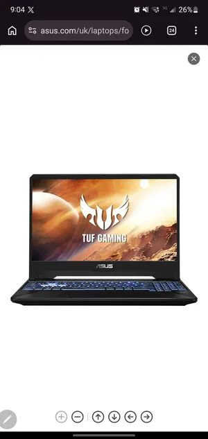 ASUS TUF Gaming FX505DT للبيع – صنعاء  لابتوب قيمنق من ASUS، الجهاز بحالة نظيفة جداً واستخدامه مح