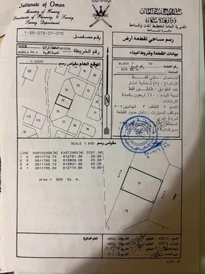ارض سكنية المعبيله الرابعة