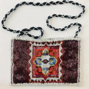 Authentic Afghan Handmade Beaded Shoulder Bag / Traditional Tribal Bag