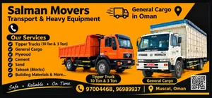 10 Ton Truck & Hydraulic Tipper for Rent in Oman  Salman Movers
