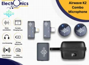 مايك لاسلكي للتلفون والكاميرا LUUCCO AIRWAVE K2 Combo