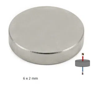 Super Strong Round Disc Magnets Rare-Earth Neodymium Magnet N35/N50 @ 6x2mm