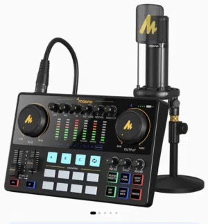 MaonoCaster AME2A All in One Podcast Audio Interface Bundle