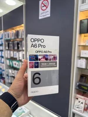 Oppo A6 pro 12ram/256gb new/جديد مسكر بالكرتونه كفالة الوكيل
