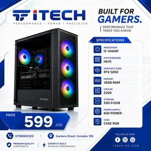 تجميعة كمبيوتر PC COMPUTER I5-14400F 16GB RAM RTX5050 بافضل الاسعار