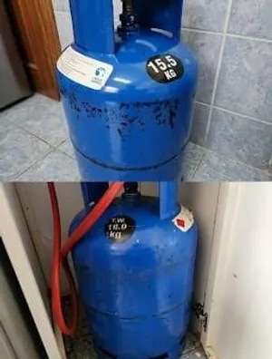 عدد اثنين اسطوانة غاز ادنوك+ بتوجاز وفرن.  Two Adnoc gas Cylinders with cooker& oven