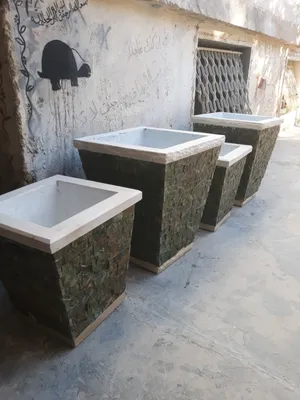 قواوير زريعة حجر طبيعي.للبيع شغل يدوي بجوده عاليه