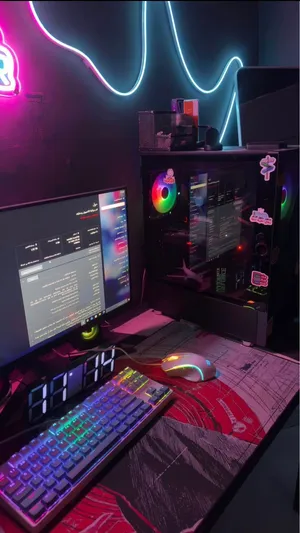 Pc gaming للبيع او للبدل على لابتوب + ايباد ابل  او ايفون 13 برو وفوق