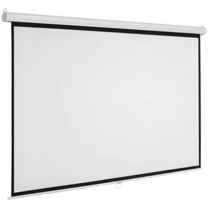 شاشة بروجكتر يدوية 2×2 متر Manual Projector Screen تثبيت جداري