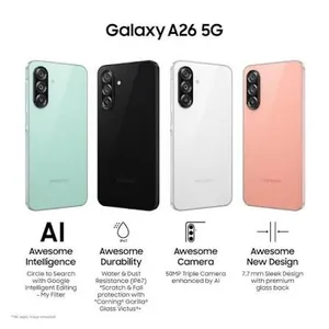 موبايل سامسونج Samsung galaxy A26 5G 8 Ram 256GB متوفر جميع الألوان متوفر خدمة التوصيل باسعار رمزية