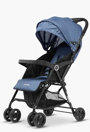 Juniors stroller with push button folding system