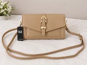 Brand New R&B Beige/Brown Crossbody Shoulder Bag – Never Used