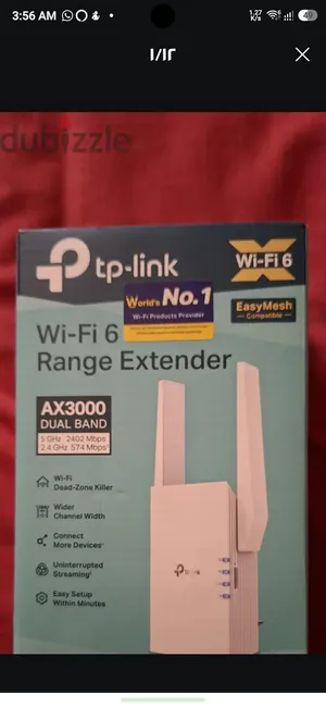 مقوي إشاره تي بي لينك AX 3000 لم يستعمل