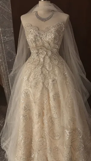 فستان فخم سكري للمناسبات و الأعراس