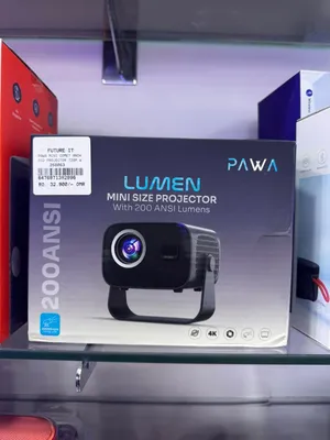 Pawa Lumen Mini Size Projector With 200 Ansi Lumens Gray Pw-Pprj7210-Gy