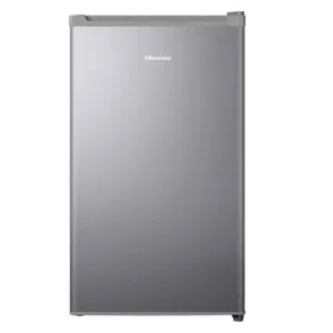 ثلاجة Hisense صغيرة بحالة ممتازة استعمال بسيط ستانلس ستيل الإضاءة الداخلية LED تصنيف الطاقة: A+