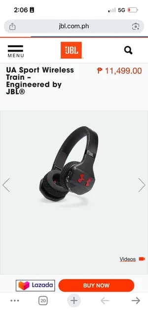 JBL Under Armor Sport Wireless Train On-Ear Headphones Built-in Remote Microphone