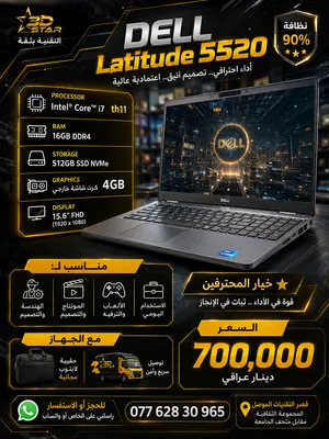 لابتوب .ورك ستيشن رام 16/512