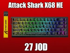 كيبورد Attack Shark X68 HE سويتش مغناطيسي جديد ومتوفر توصيل بدينارين لجميع المملكه