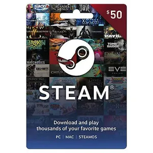 STEAM GIFT CARD 50 EURO KEY