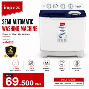 IMPEX 12KG Semi-Automatic Top Load Washing Machine – WM 4205