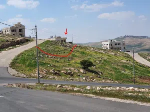 ارض على شارعين للبيع في شفا بدران ام العروق