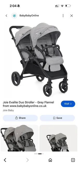 عرباية توأم جوي مستعملة بحالة ممتازة Joie Evalite DUO Twin stroller