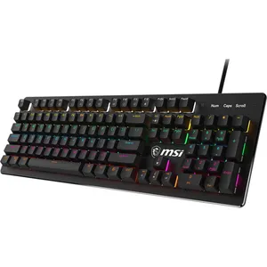 كيبورد ام اس اي سلكي ميكانيكي اصلي MSI USB WIRED KEYBOARD BLUE SWITCH