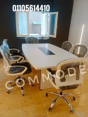 ترابيزة اجتماعات/ خشب mdf اسباني مستورد /ميتينج طاوله /اثاث مكتبي meeting room
