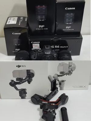 Canon R6 II , RF 24-70,RF 85, RF35 Ronin RS5, RS4 mini Combo,RS 3 check Description for Information