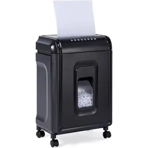 فرامة ورق Amazon Basics 8-Sheet Micro Cut P-4 عالية الأمان مع سلة 4 Gallon