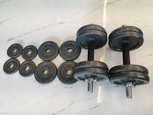 طقم دمبلز حديد متكامل 30 كيلو بحالة ممتازة،  30KG Dumbbell Set