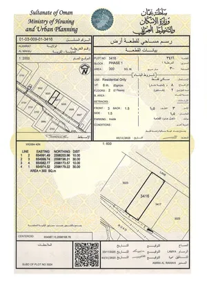 Residential Land for Sale in Muscat Amerat