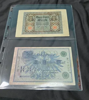 different banknotes of different countries