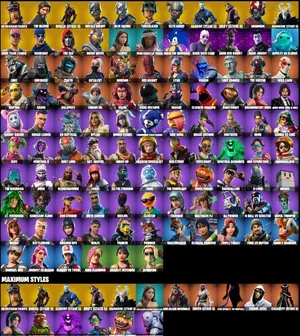 [PC/xbox/psn/nin/]105 SKINS OG RENEGADE RAIDER MAKO ROYALE KNIGHT