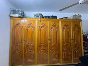 غرفه نوم كامله نفرين مع كنتور ثلاث بيبان مع ميز مرايه